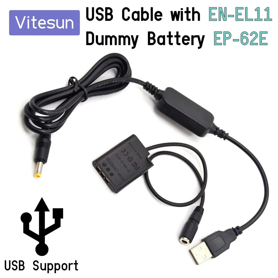 USB ͸ ̺   EN-EL11 ENEL11  ͸ EP-62E,  S550 S560 S600 Ź M50 M60 ī޶, 5V